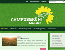 Tablet Screenshot of campusgruen-muenster.de